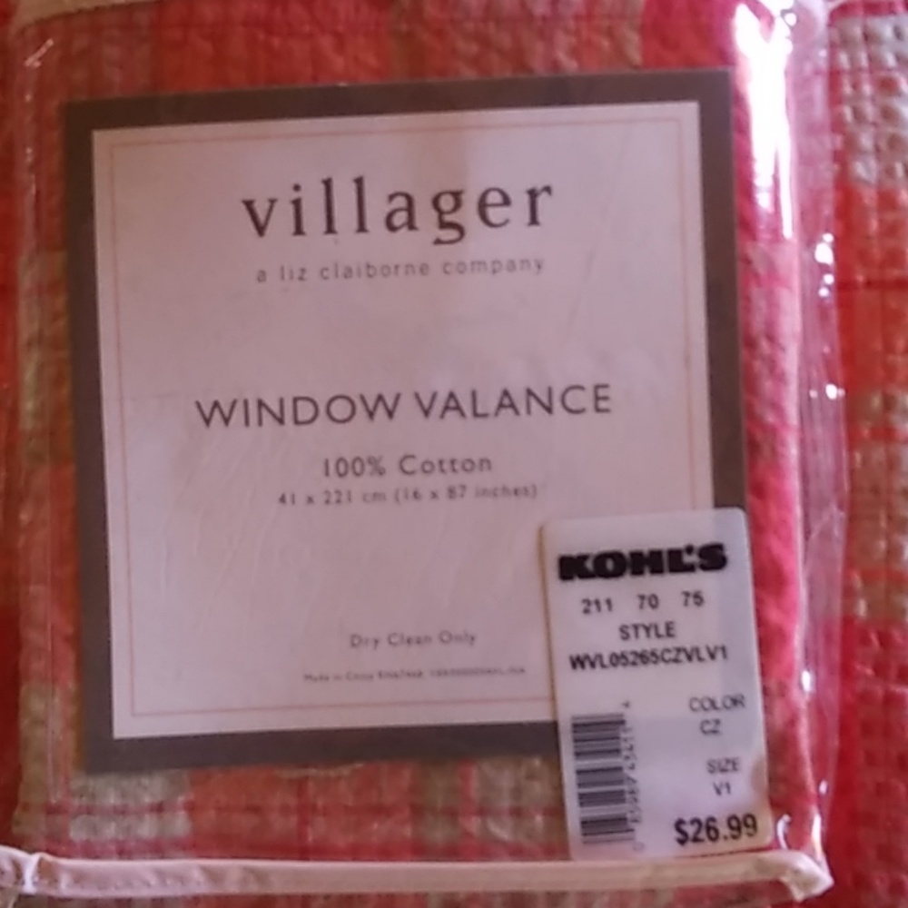 Villager by Liz Claiborne window valances